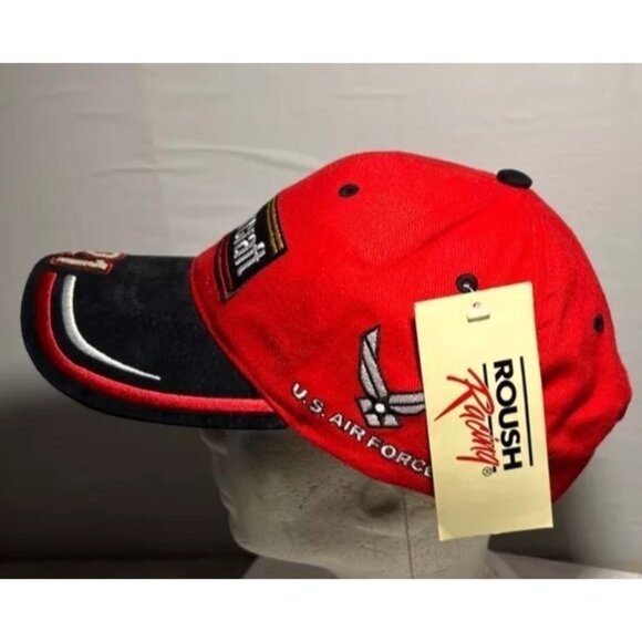 Ricky Rudd Motorcraft Roush Racing Adjustable Cap Hat #21 & U.S. Air Force Logo - Picture 7 of 8